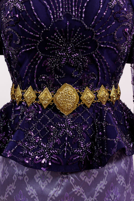 Leaf Medallion Belt (Gold)