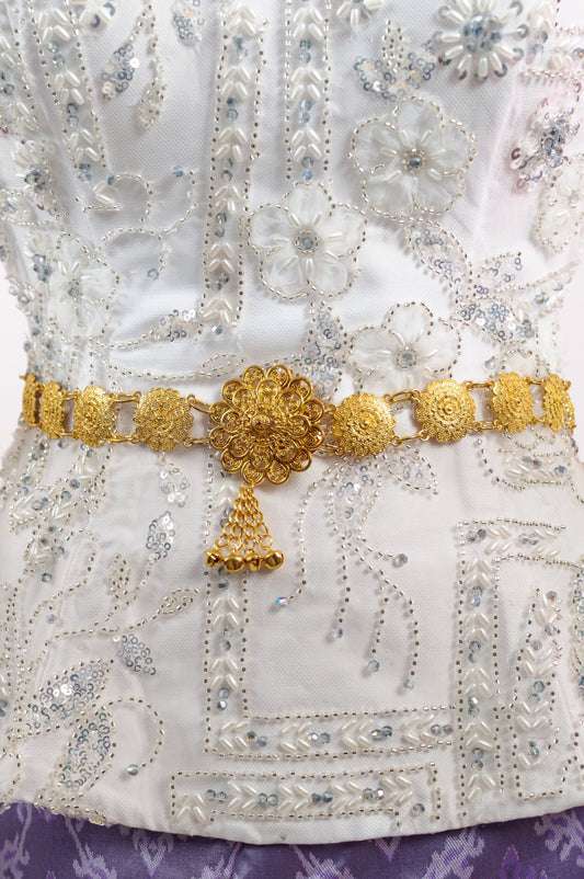Clover Tassel Belt (Gold)