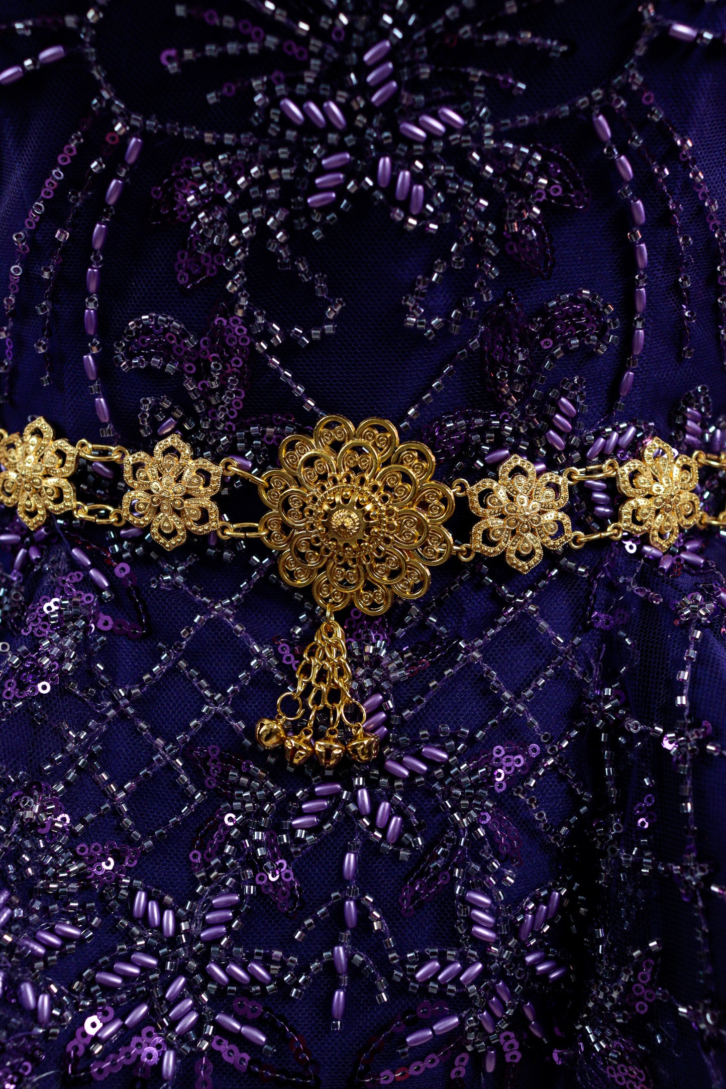 Snowflake Tassel Belt (Gold)