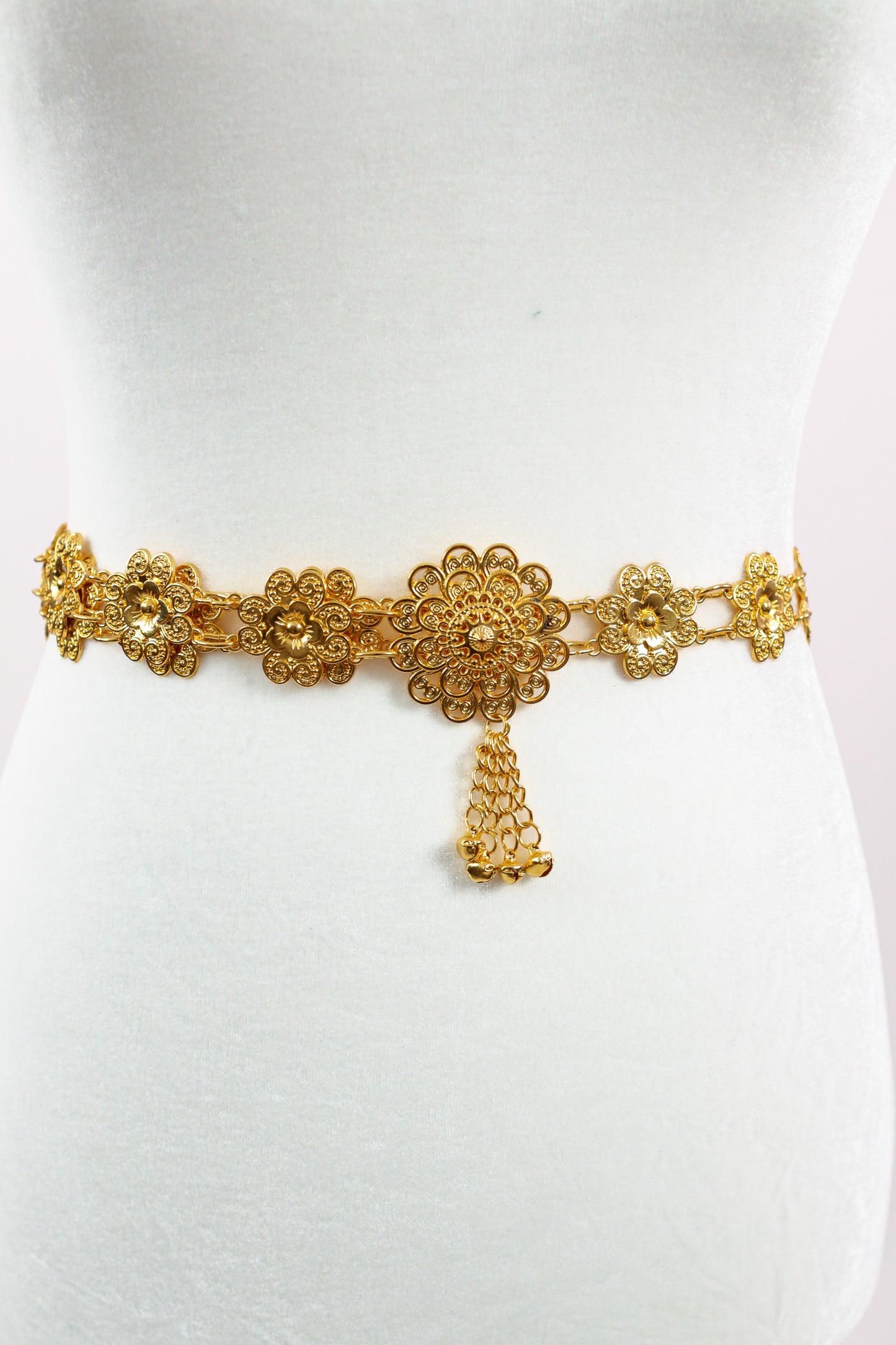 Mini Bloom Tassel Belt (Gold)