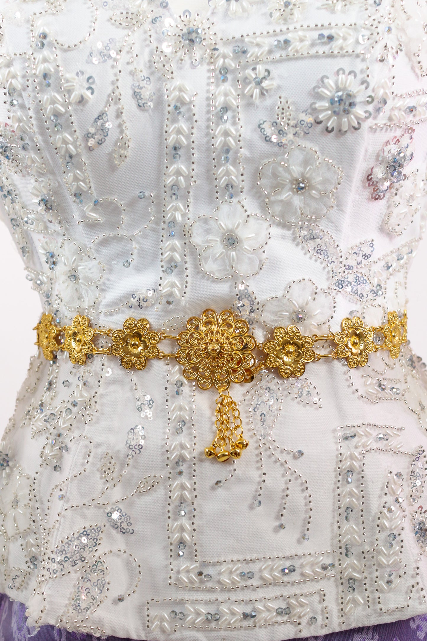 Mini Bloom Tassel Belt (Gold)