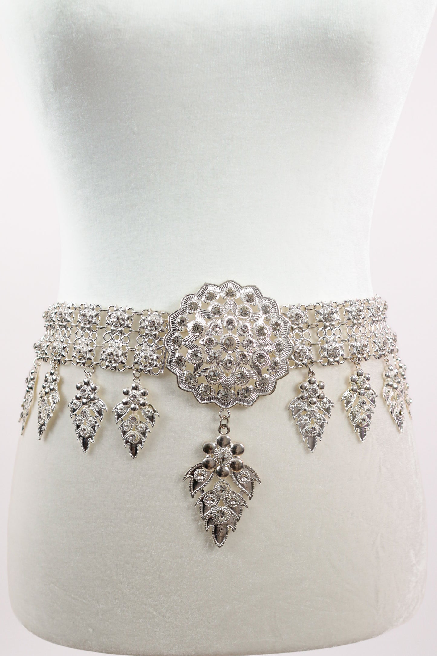 Apsara Silver Cascade Belt (Large)
