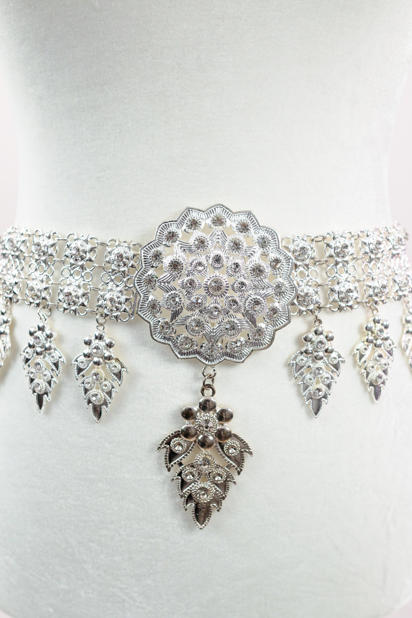 Apsara Silver Cascade Belt (Large)