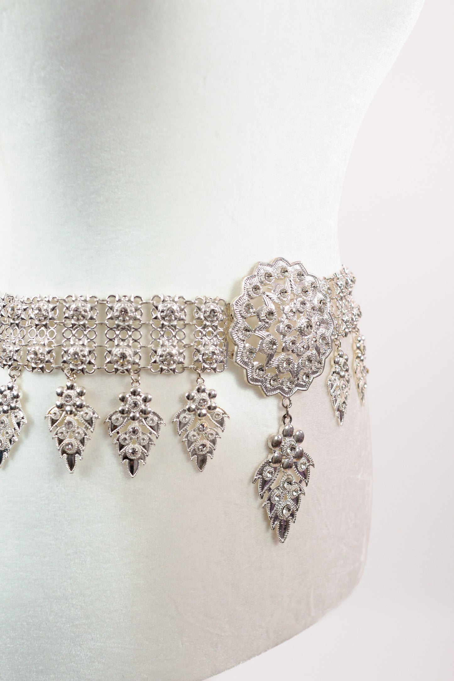 Apsara Silver Cascade Belt (Large)