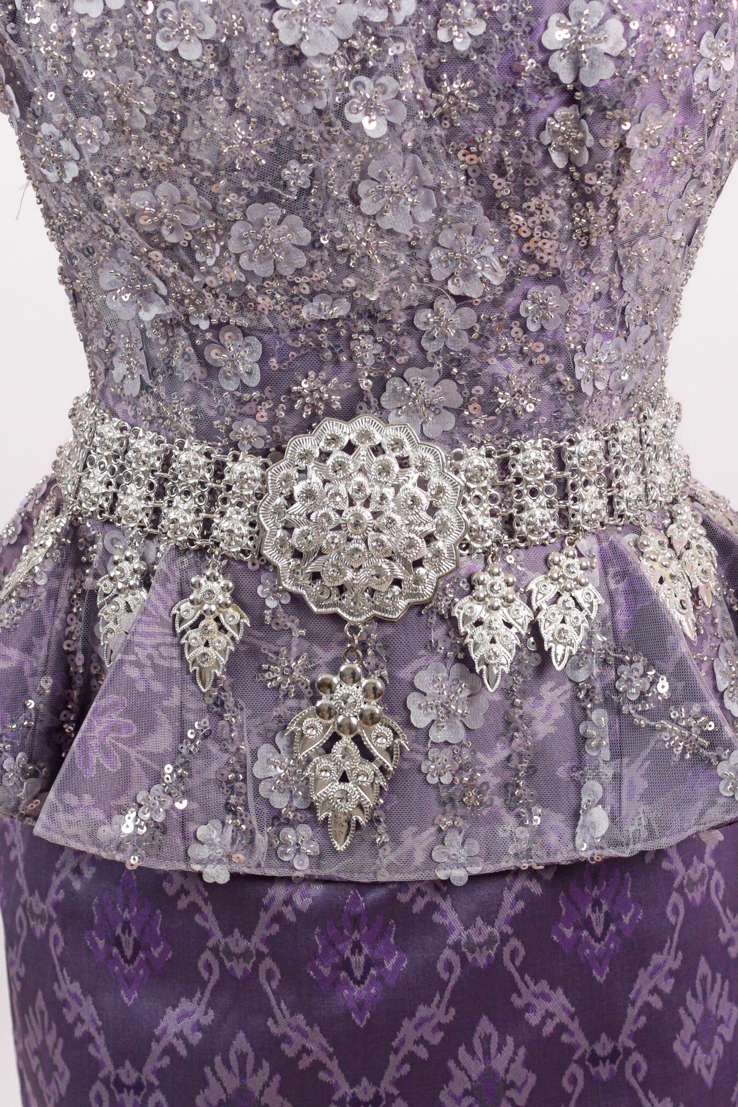 Apsara Silver Cascade Belt (Large)