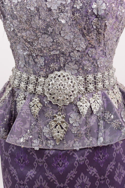 Apsara Silver Cascade Belt (Large)