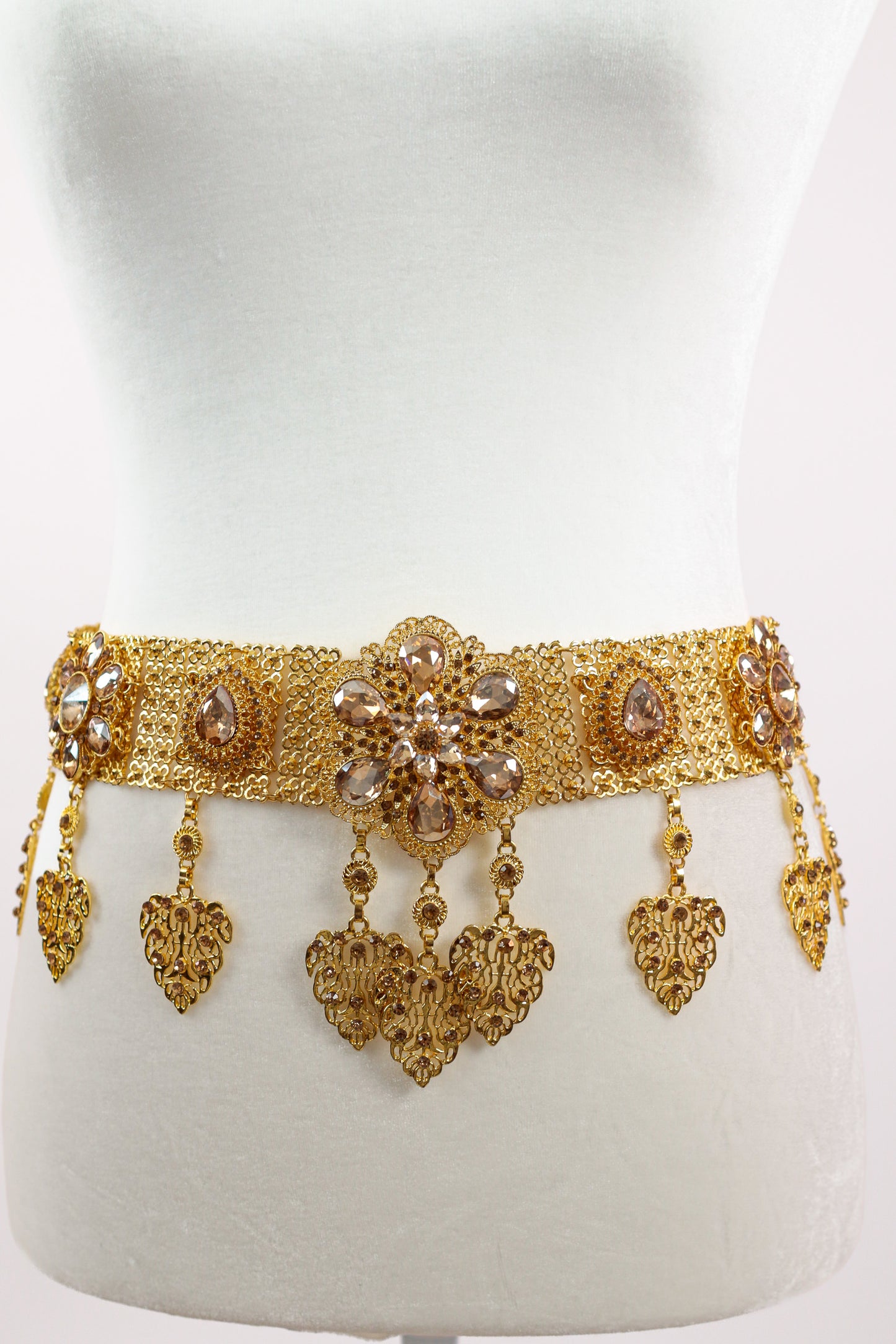 Apsara Charm Wide Belt (Gold, Large)