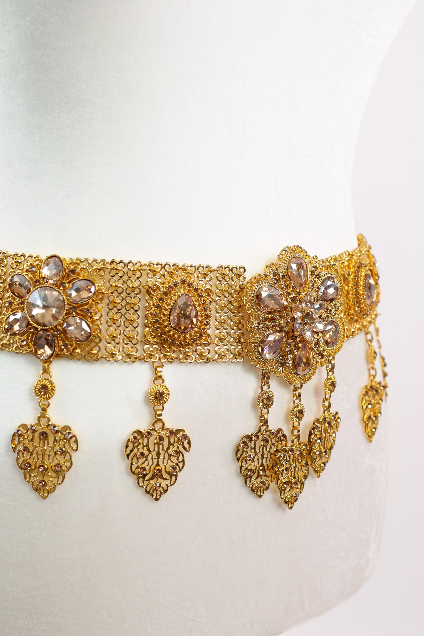 Apsara Charm Wide Belt (Gold, Large)