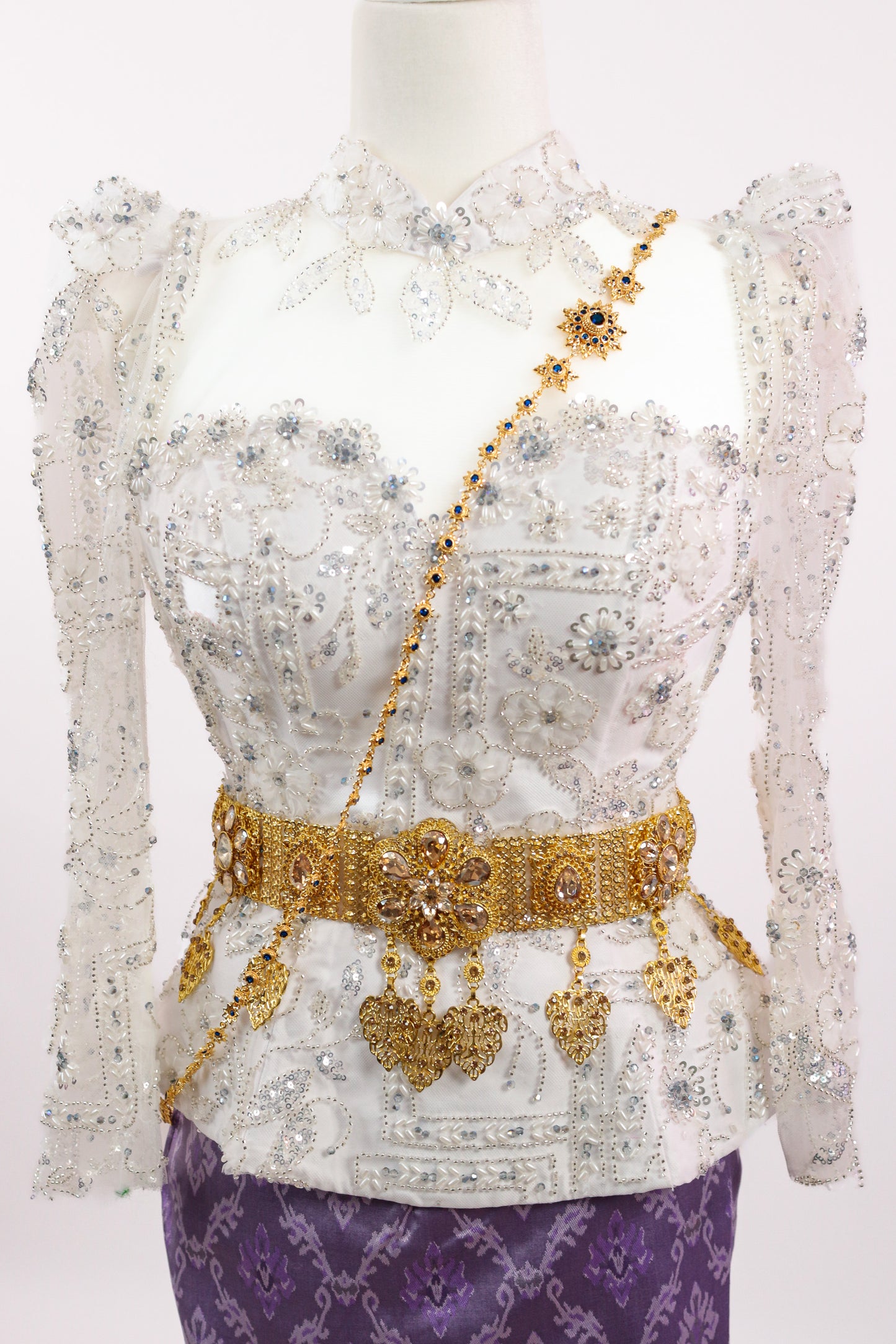 Apsara Charm Wide Belt (Gold, Large)