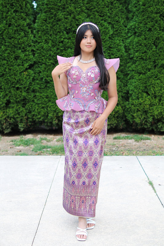 Rapunzel’s Light Set— Lavender Top + Amethyst Skirt