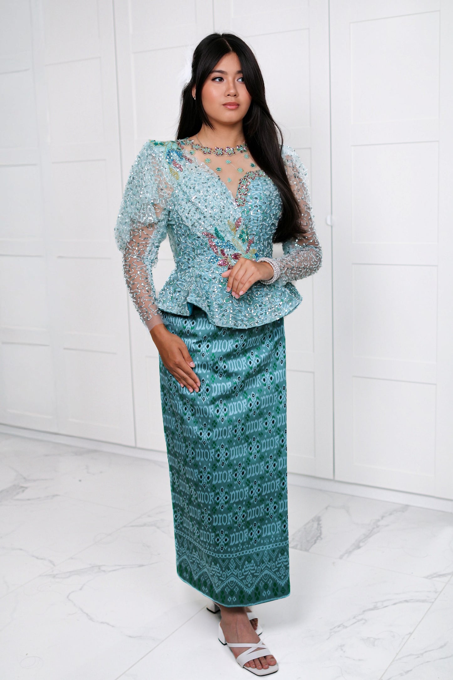 Kida’s Emerald Set — Teal Top + Skirt