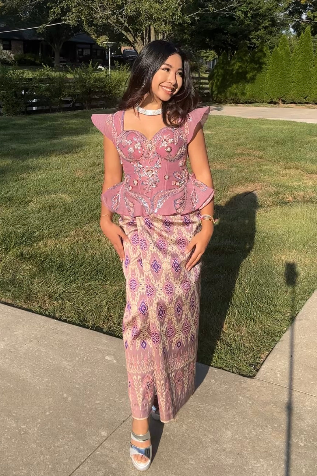Rapunzel’s Light Set— Lavender Top + Amethyst Skirt
