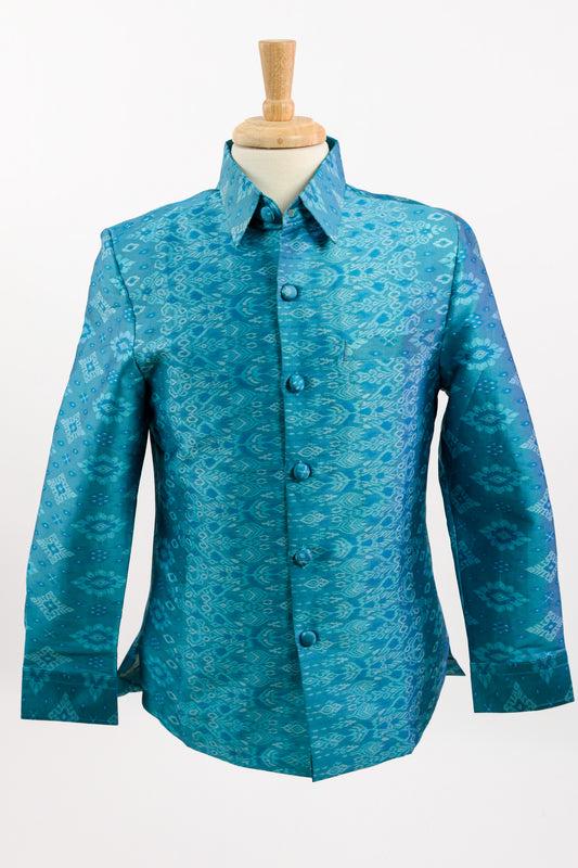 Tonlé Teal Icon Shirt Long Sleeve (S)