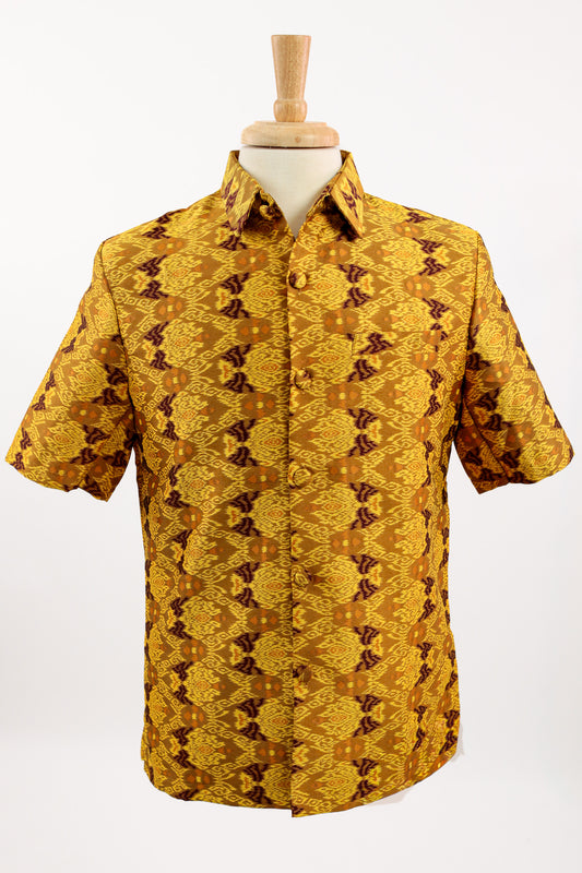 Mekong Mustard Shirt  Short Sleeve (M)