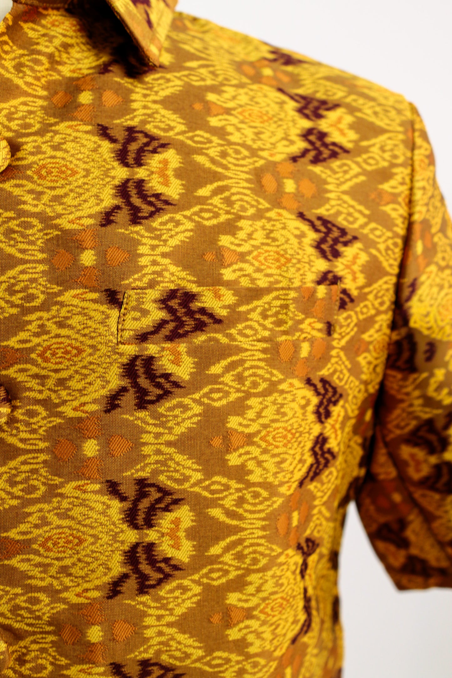 Mekong Mustard Shirt  Short Sleeve (M)