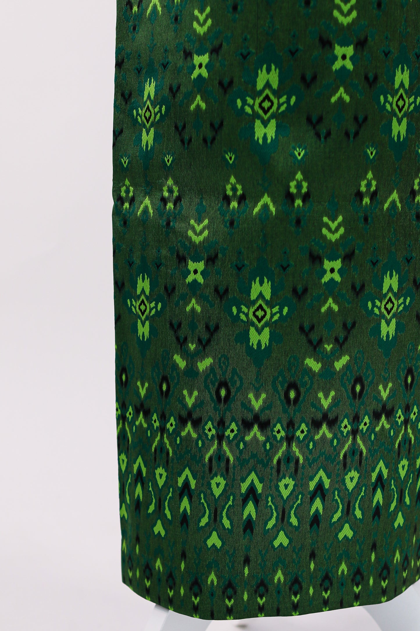 Cypress Set — Green Beaded Top + Pattern Skirt