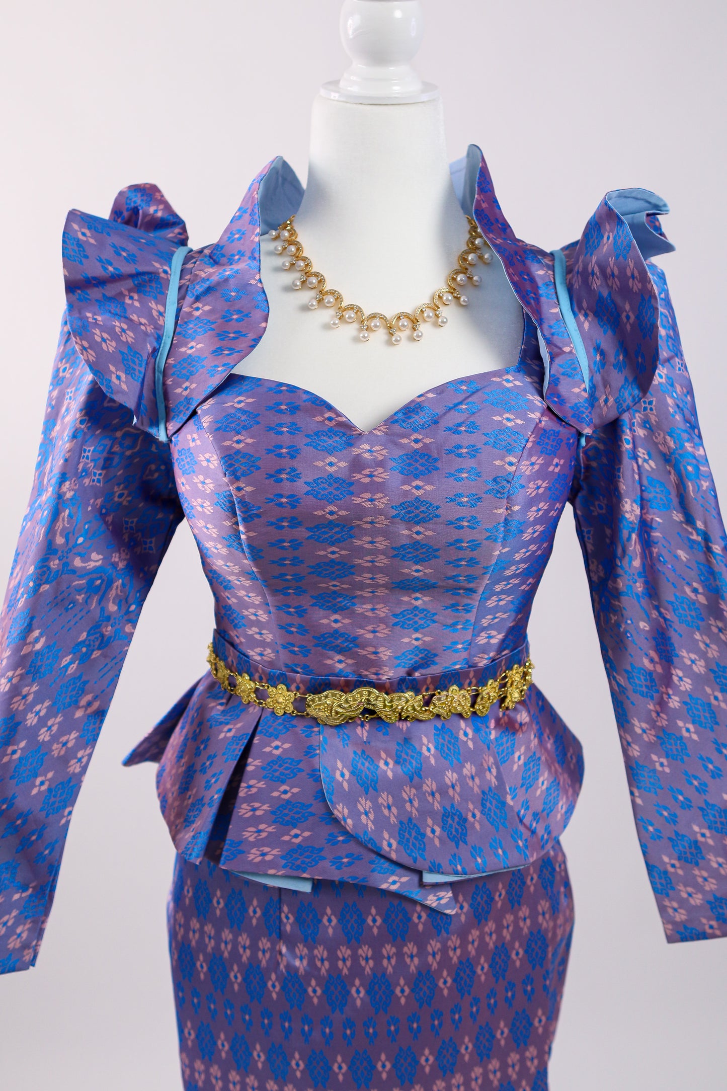 Pixie Set — Purple Sweetheart Top + Pattern Skirt