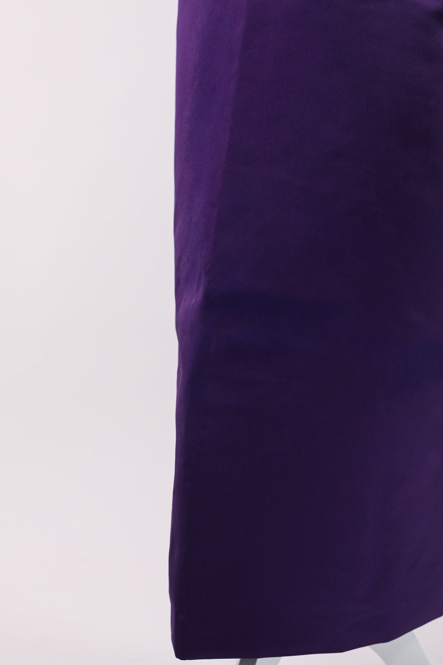 Aurora Set — Deep Purple Beaded Top + Sleek Skirt