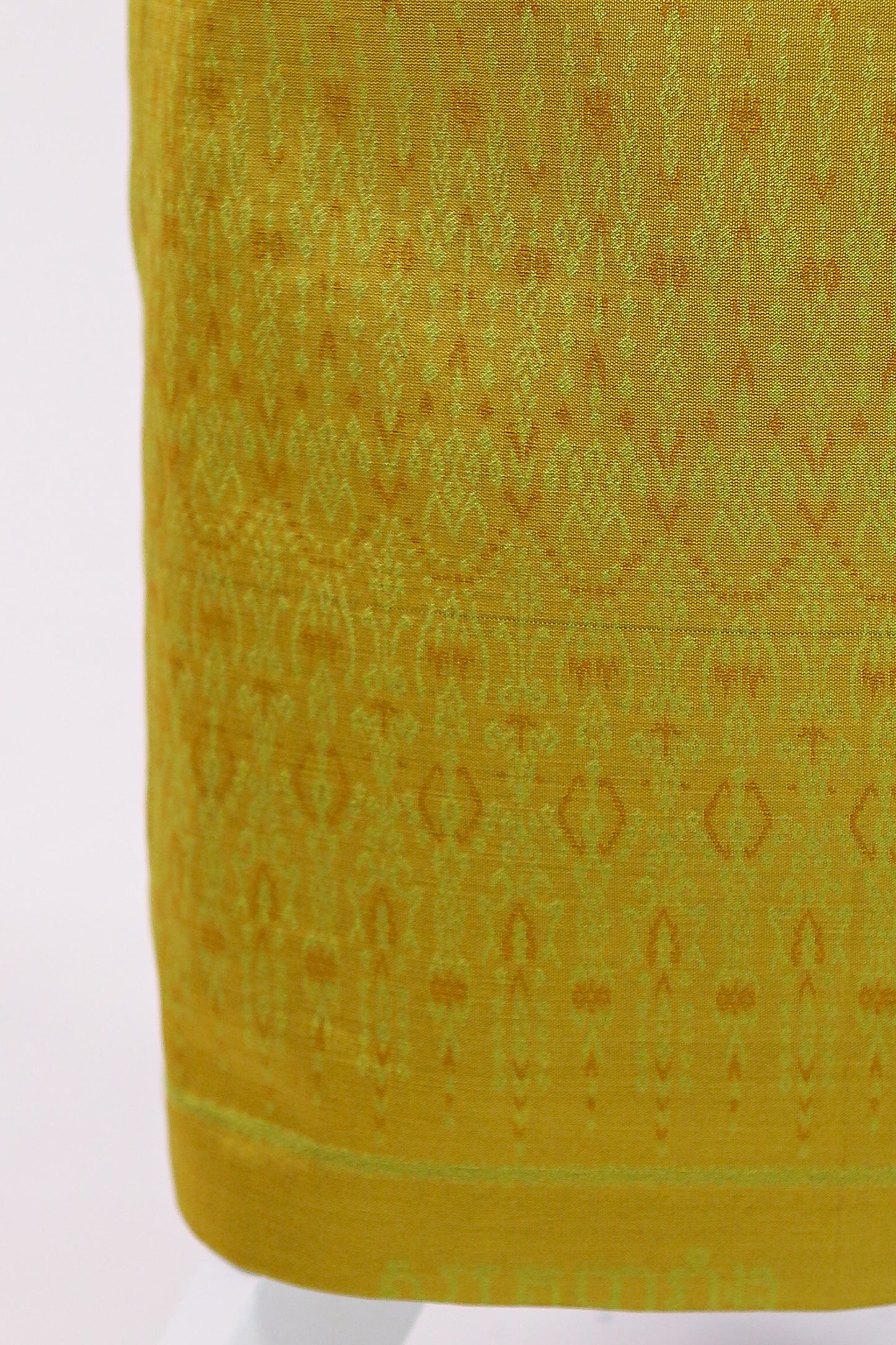Yuri Set — Marigold Beaded Top + Olive Skirt