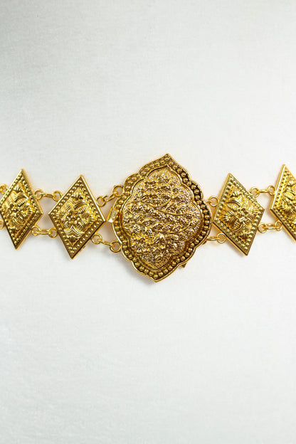 Leaf Medallion Belt (Gold)