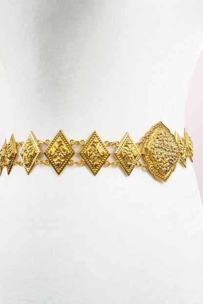 Leaf Medallion Belt (Gold)