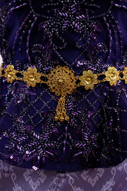 Mini Bloom Tassel Belt (Gold)