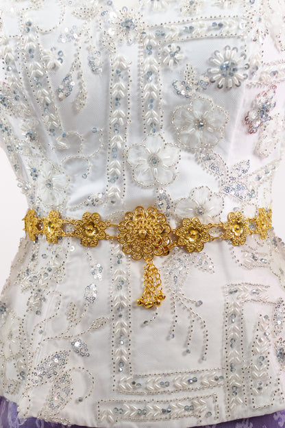 Mini Bloom Tassel Belt (Gold)