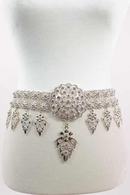 Apsara Silver Cascade Belt (Large)