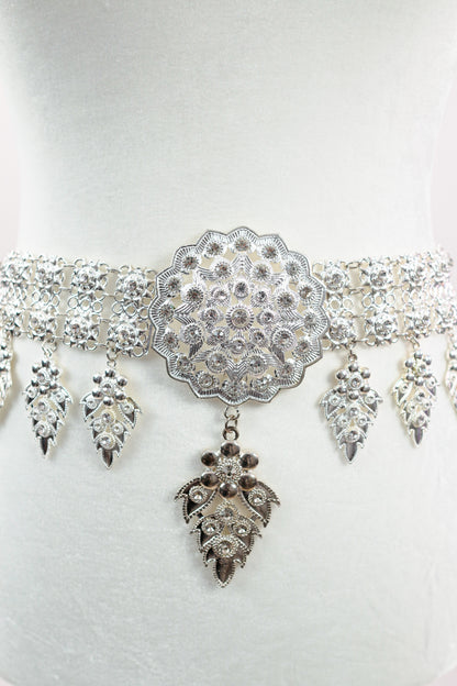 Apsara Silver Cascade Belt (Large)