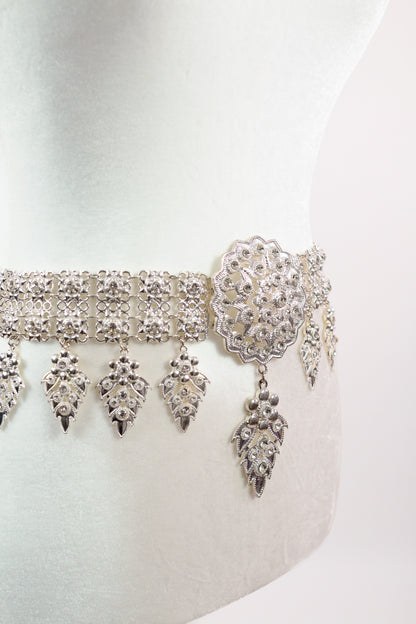 Apsara Silver Cascade Belt (Large)