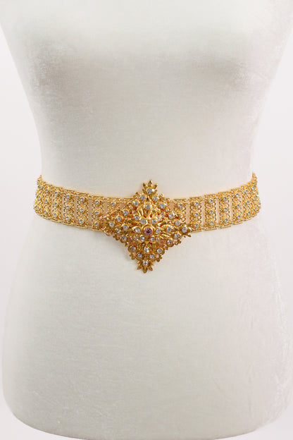 Regal Wide Belt (Gold, Large)