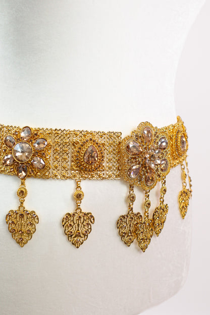 Apsara Charm Wide Belt (Gold, Large)
