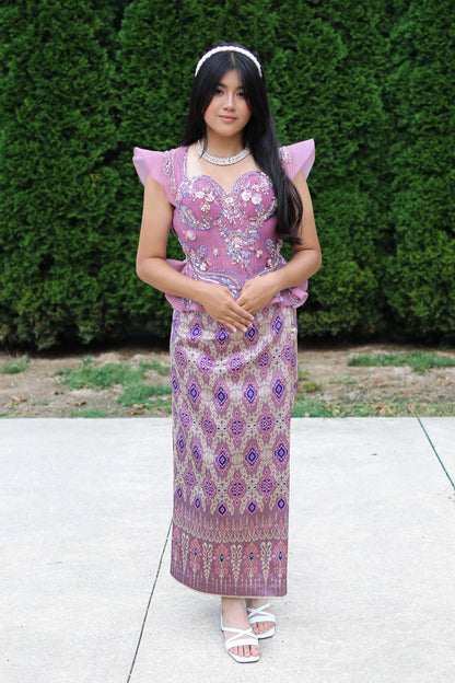 Rapunzel’s Light Set— Lavender Top + Amethyst Skirt