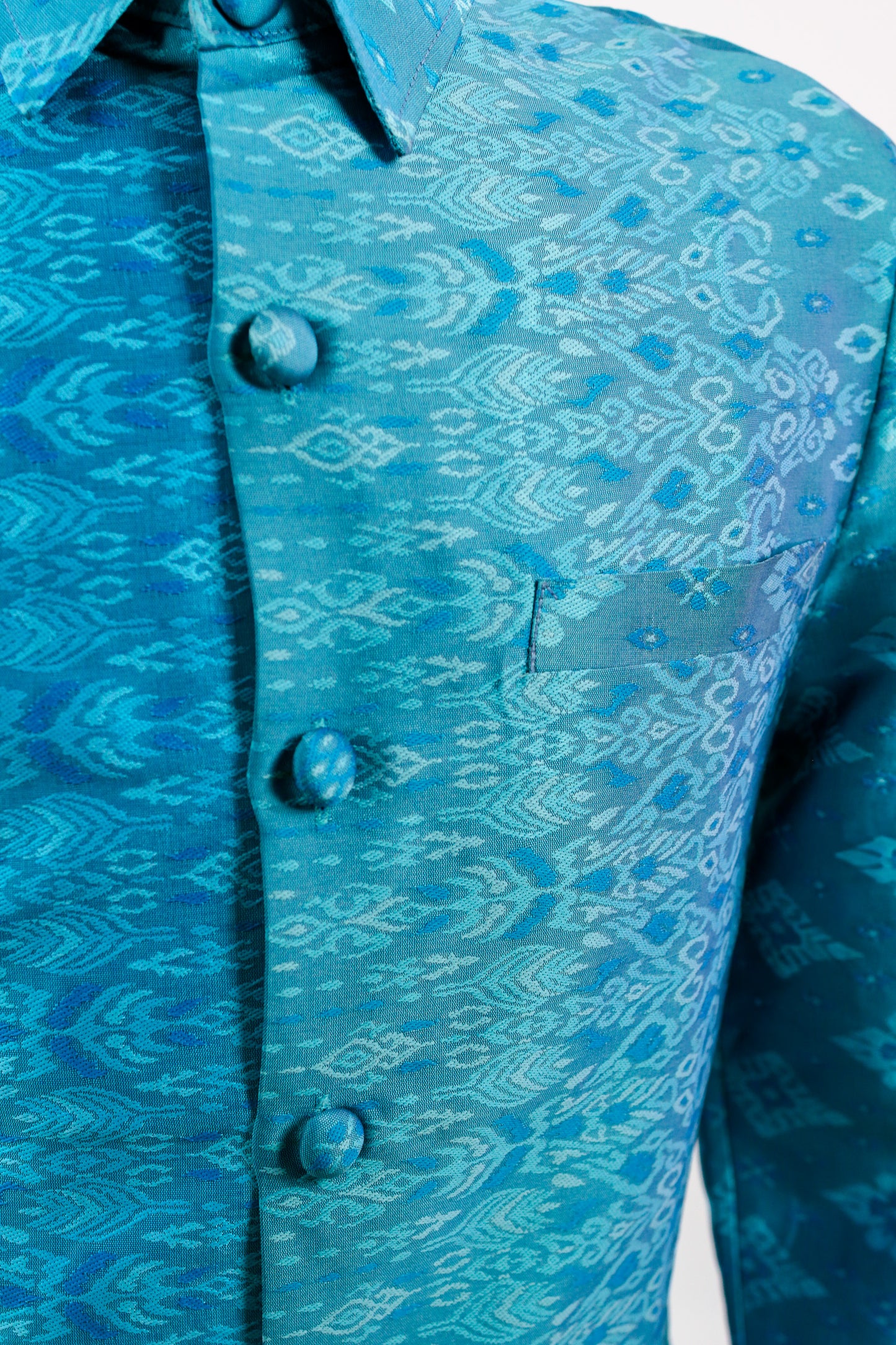 Tonlé Teal Icon Shirt Long Sleeve (S)