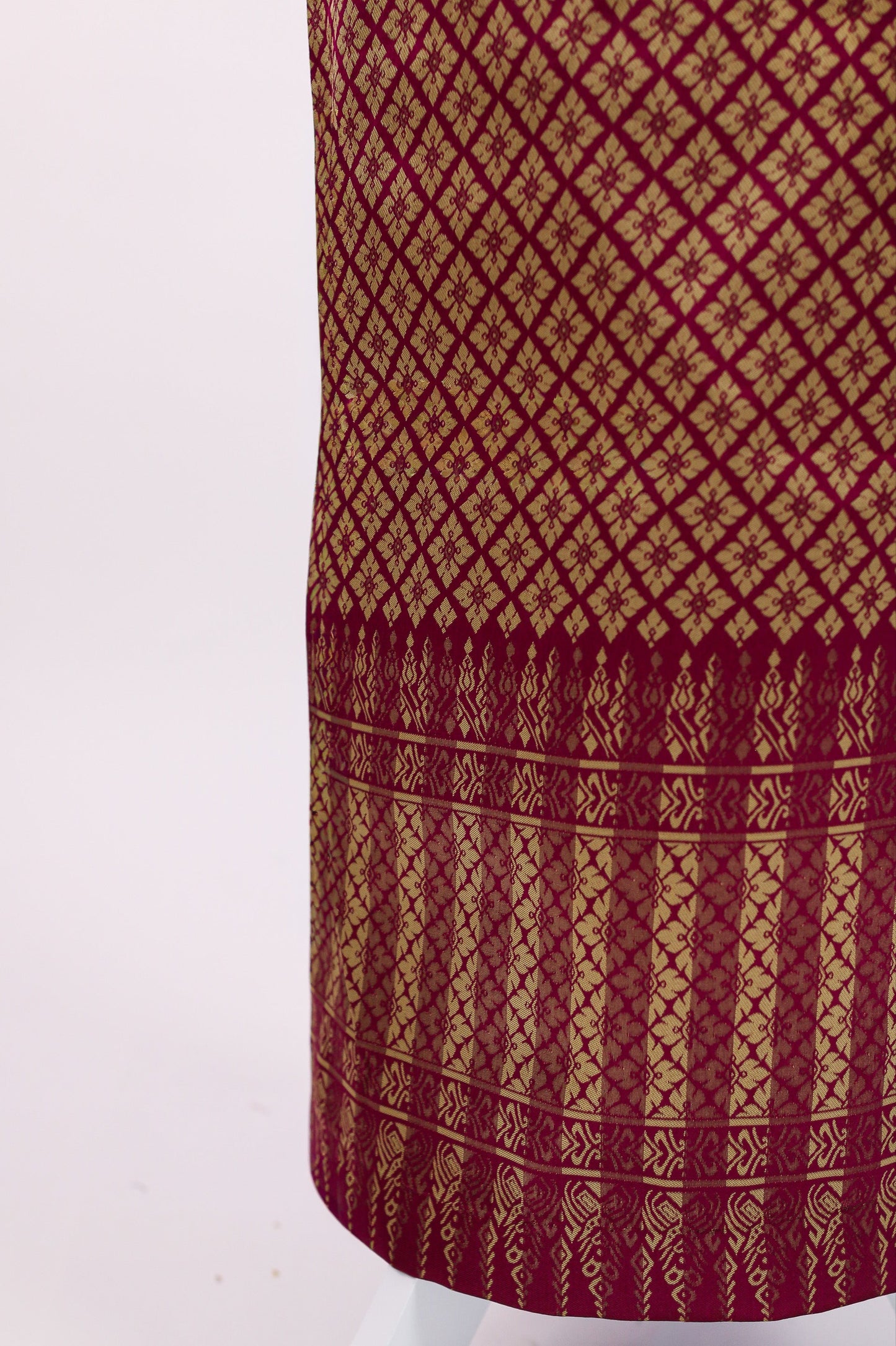 Angkor Ruby Set — Prism Top + Pattern Skirt