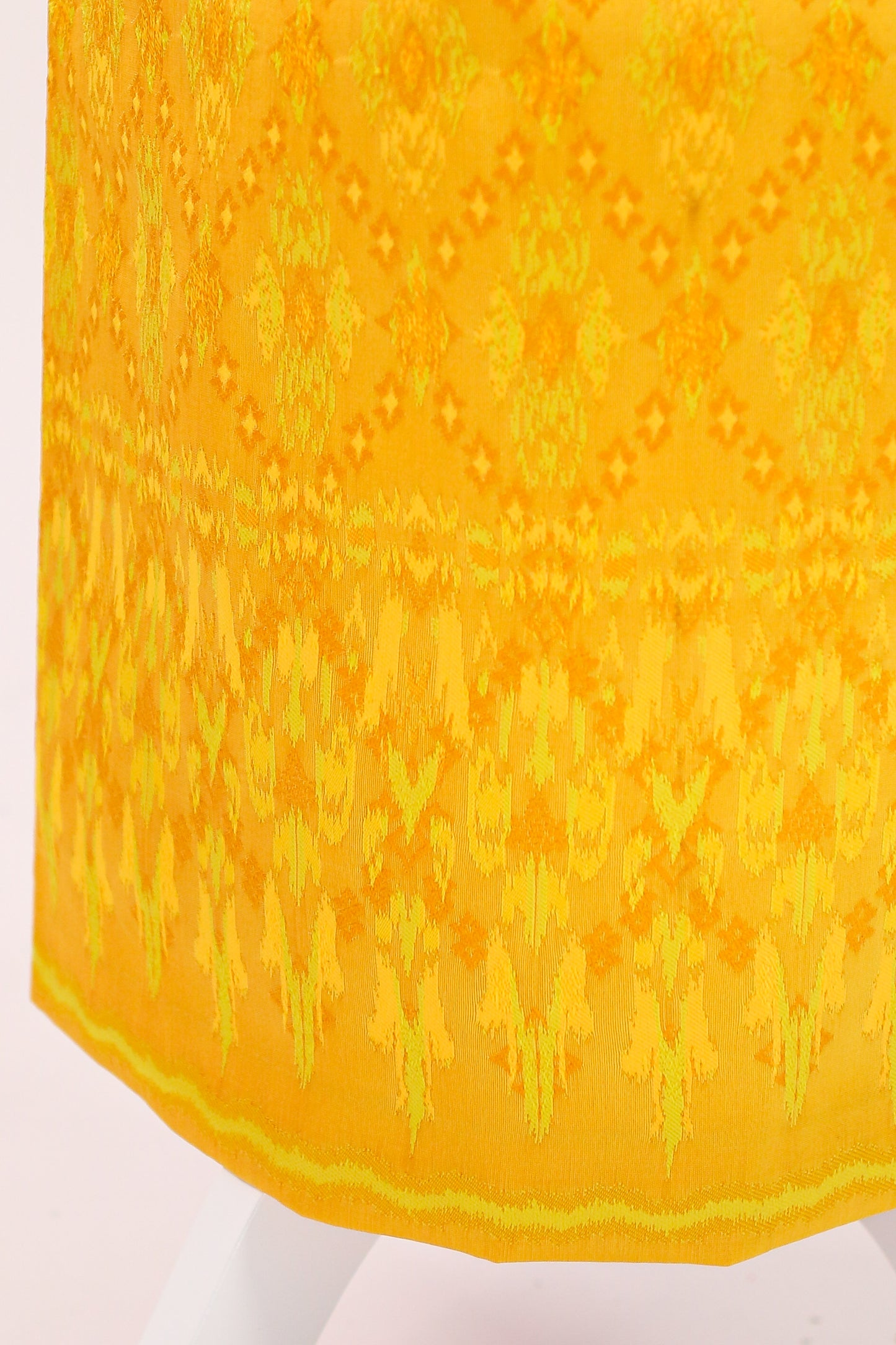 Stella Set — Bright Gold Lace Top + Diamond Skirt