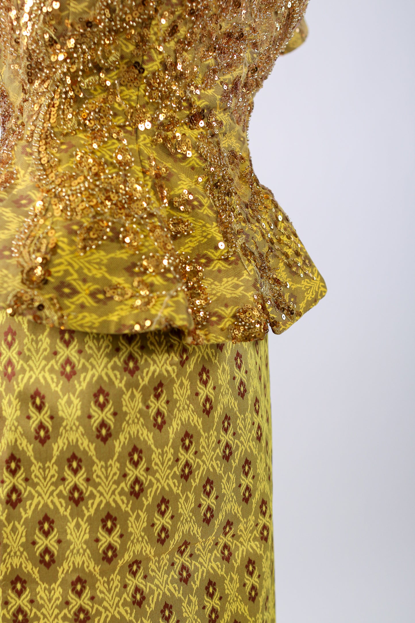 Soriya Marigold Set — Puff-Sleeve Lace Top + Skirt